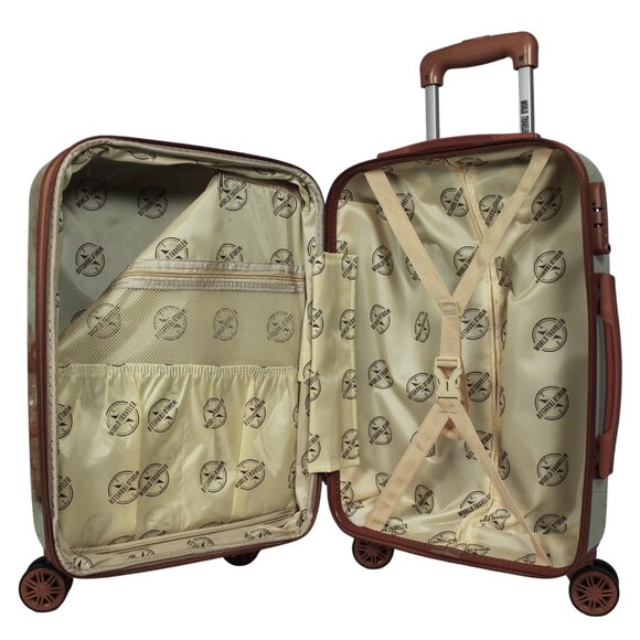 NEW - World Traveler Europe 2-Piece Hardside Polycarbonate Carry-On Luggage Set - Picture 11 of 13
